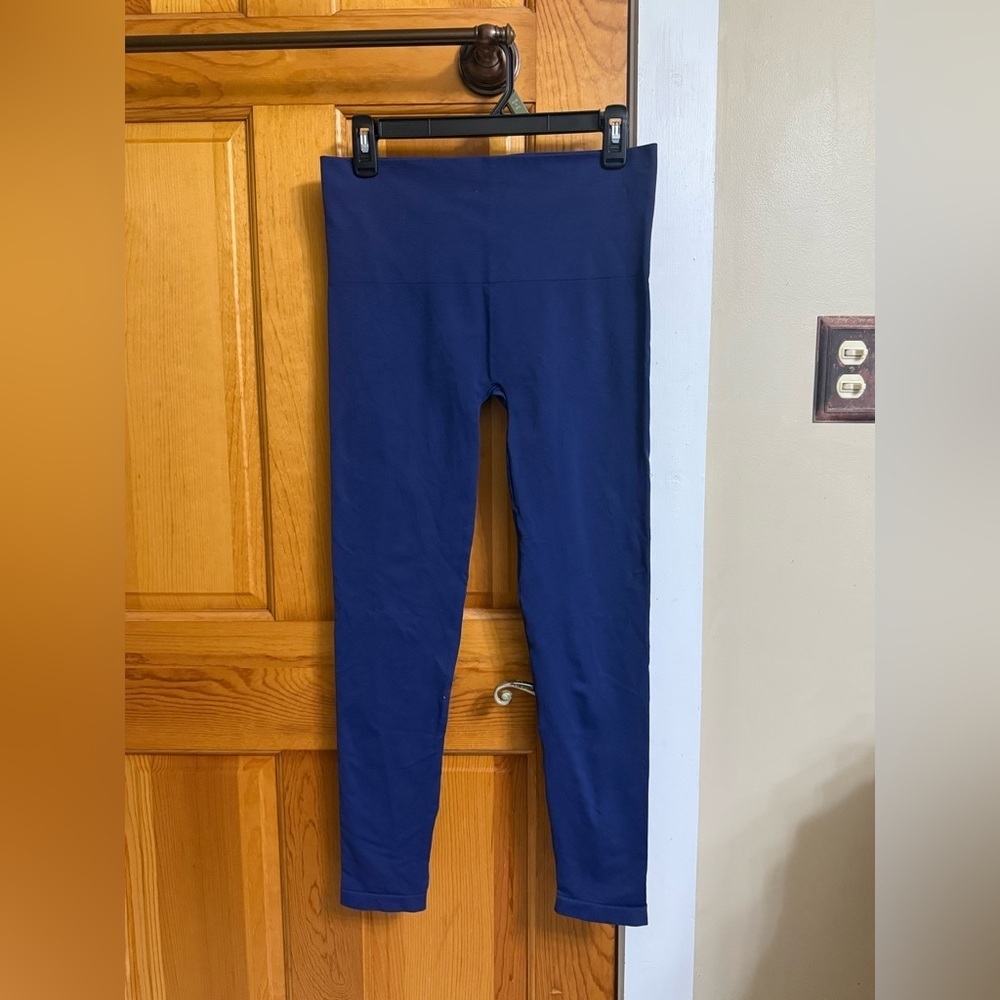 SOMA Super Stretchy Tummy Control Navy Blue Leggings - Picture 3 of 4